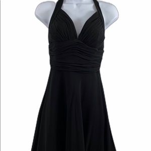 WHBM Silk Sz 0 Halter Cocktail Dress